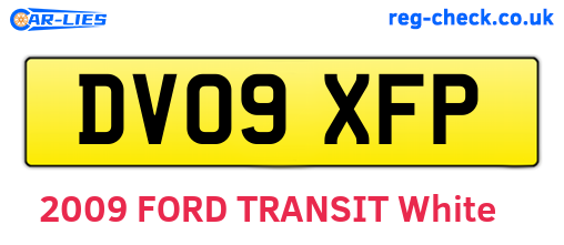 DV09XFP are the vehicle registration plates.