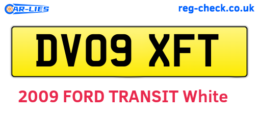 DV09XFT are the vehicle registration plates.