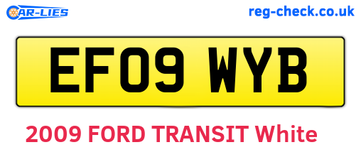EF09WYB are the vehicle registration plates.