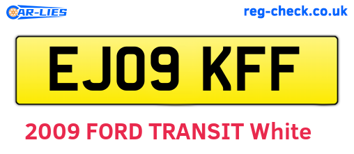 EJ09KFF are the vehicle registration plates.