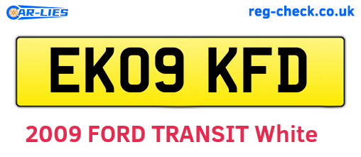 EK09KFD are the vehicle registration plates.