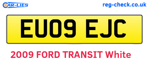 EU09EJC are the vehicle registration plates.