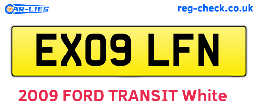 EX09LFN are the vehicle registration plates.