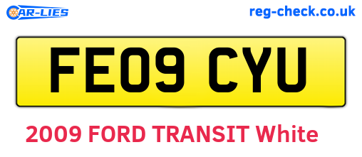 FE09CYU are the vehicle registration plates.