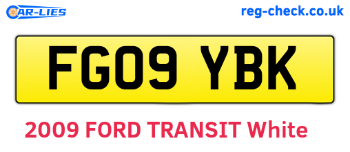 FG09YBK are the vehicle registration plates.