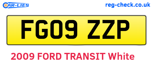 FG09ZZP are the vehicle registration plates.