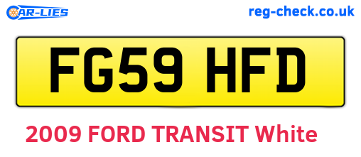 FG59HFD are the vehicle registration plates.