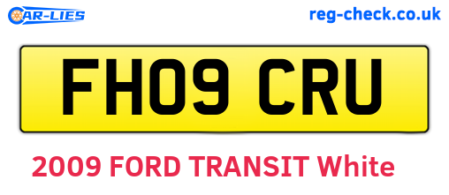 FH09CRU are the vehicle registration plates.