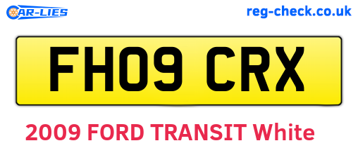 FH09CRX are the vehicle registration plates.