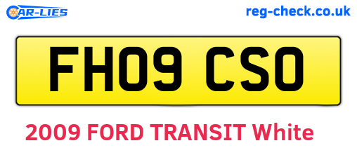 FH09CSO are the vehicle registration plates.