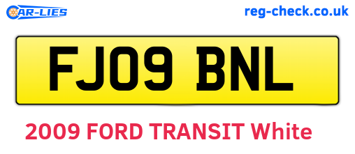 FJ09BNL are the vehicle registration plates.