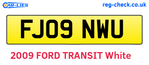 FJ09NWU are the vehicle registration plates.