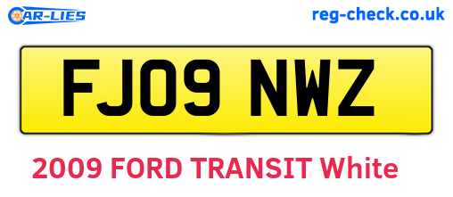 FJ09NWZ are the vehicle registration plates.