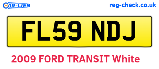 FL59NDJ are the vehicle registration plates.