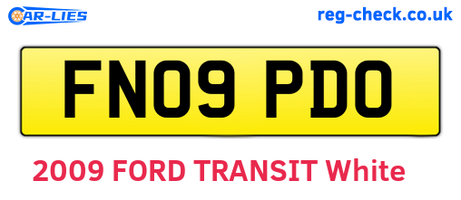 FN09PDO are the vehicle registration plates.