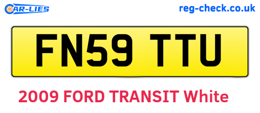 FN59TTU are the vehicle registration plates.