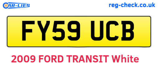 FY59UCB are the vehicle registration plates.