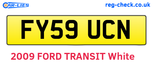 FY59UCN are the vehicle registration plates.