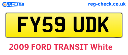 FY59UDK are the vehicle registration plates.