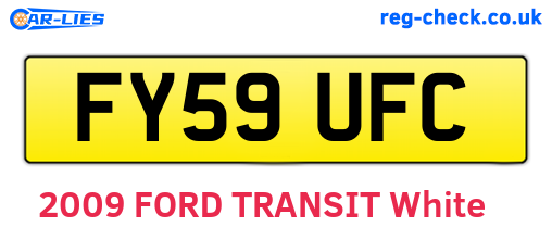 FY59UFC are the vehicle registration plates.