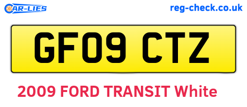 GF09CTZ are the vehicle registration plates.
