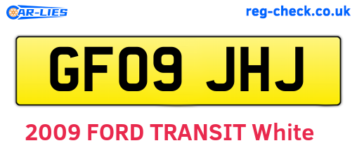 GF09JHJ are the vehicle registration plates.
