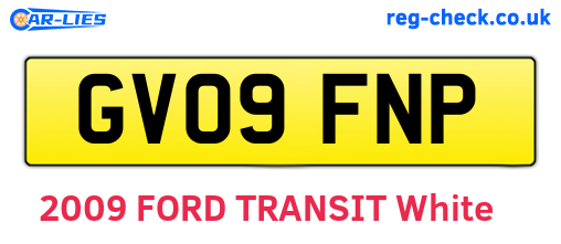 GV09FNP are the vehicle registration plates.