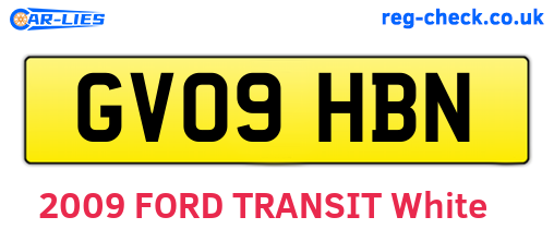 GV09HBN are the vehicle registration plates.