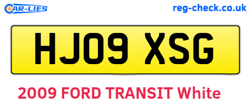 HJ09XSG are the vehicle registration plates.