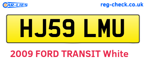 HJ59LMU are the vehicle registration plates.