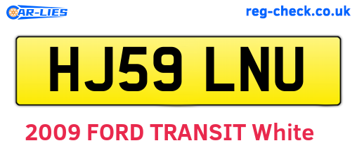 HJ59LNU are the vehicle registration plates.