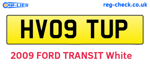 HV09TUP are the vehicle registration plates.