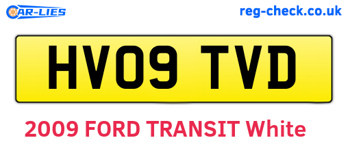 HV09TVD are the vehicle registration plates.