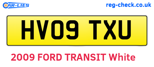 HV09TXU are the vehicle registration plates.