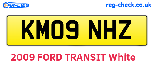 KM09NHZ are the vehicle registration plates.