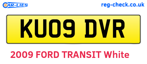 KU09DVR are the vehicle registration plates.