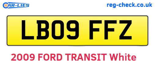 LB09FFZ are the vehicle registration plates.