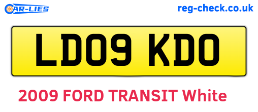 LD09KDO are the vehicle registration plates.