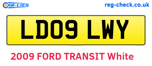 LD09LWY are the vehicle registration plates.