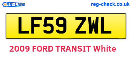 LF59ZWL are the vehicle registration plates.