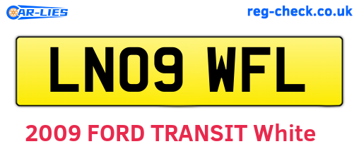 LN09WFL are the vehicle registration plates.