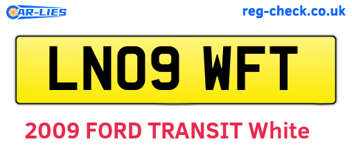 LN09WFT are the vehicle registration plates.