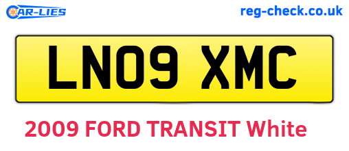 LN09XMC are the vehicle registration plates.