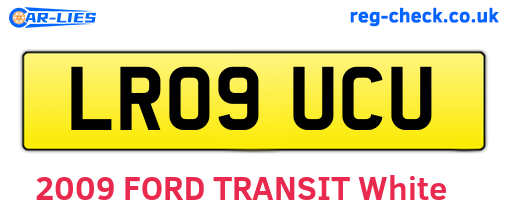 LR09UCU are the vehicle registration plates.