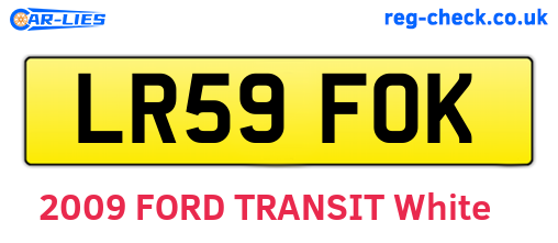 LR59FOK are the vehicle registration plates.