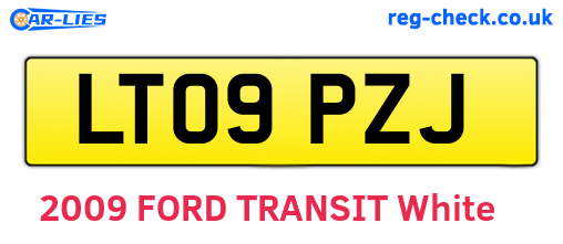 LT09PZJ are the vehicle registration plates.