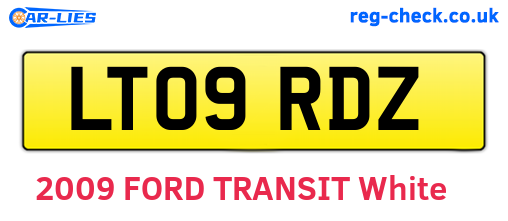 LT09RDZ are the vehicle registration plates.