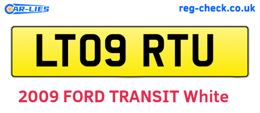 LT09RTU are the vehicle registration plates.