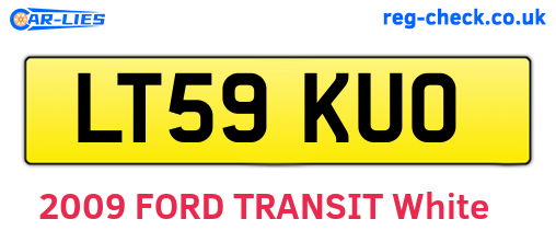 LT59KUO are the vehicle registration plates.