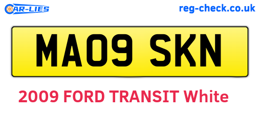 MA09SKN are the vehicle registration plates.